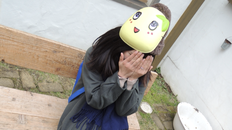 愛妻とお面