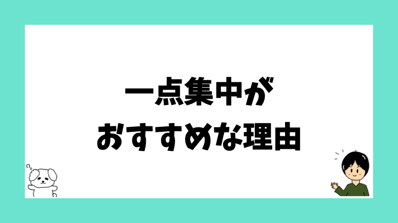 一点集中がおすすめな理由