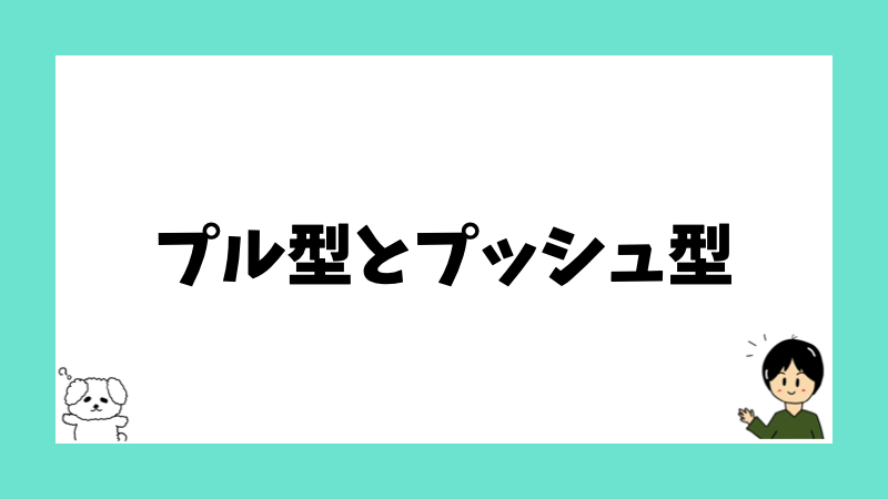 プル型とプッシュ型