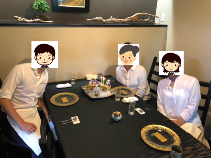 妻の母の誕生日の食事