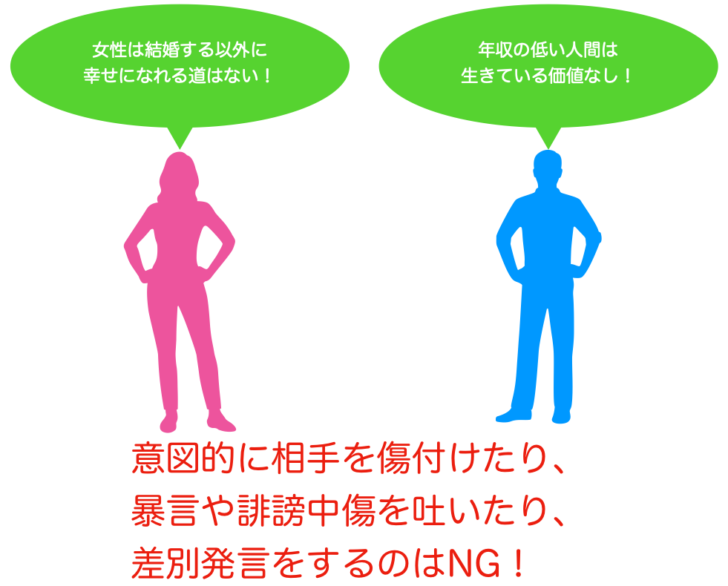 悪い発言の例
