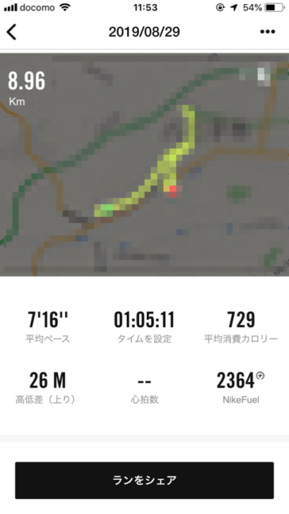 ランニングデータ