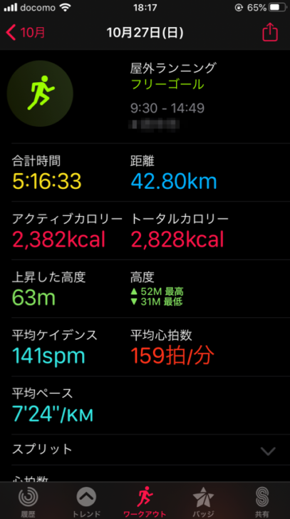 ランニングデータ