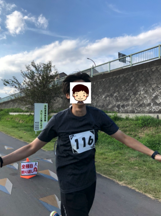 フルマラソンゴールの瞬間