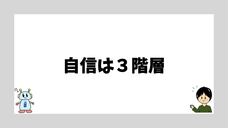 自信は３階層
