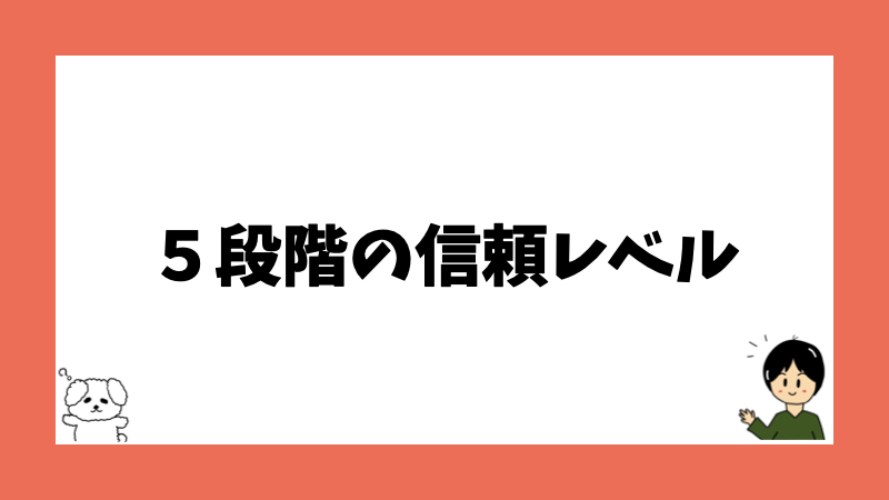 ５段階の信頼レベル