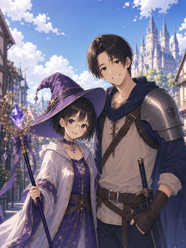 僕と妻のイラスト